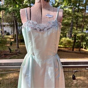Vintage 60’s/70’s baby blue spaghetti strap bridesmaids dress